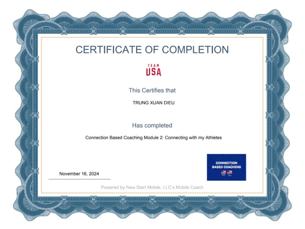 Điều Xuân Trung Certification 16