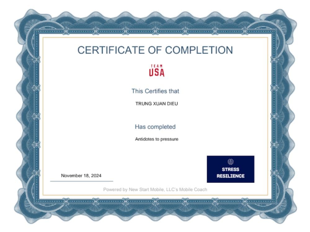 Điều Xuân Trung Certification 18