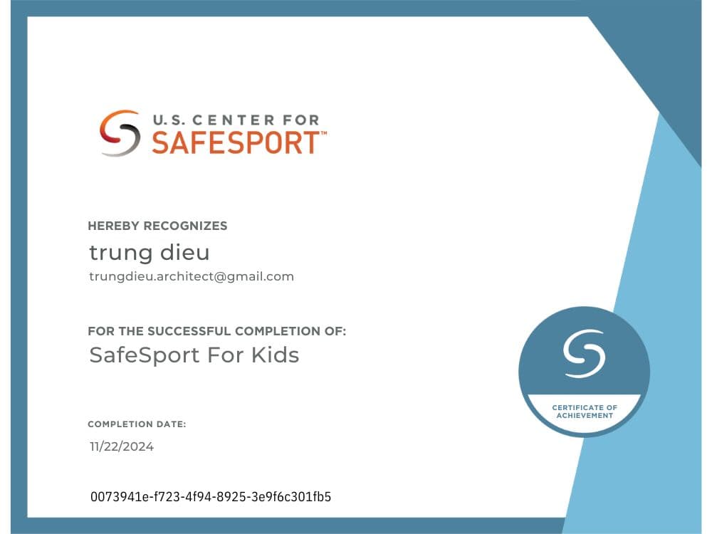 Điều Xuân Trung Certification 5