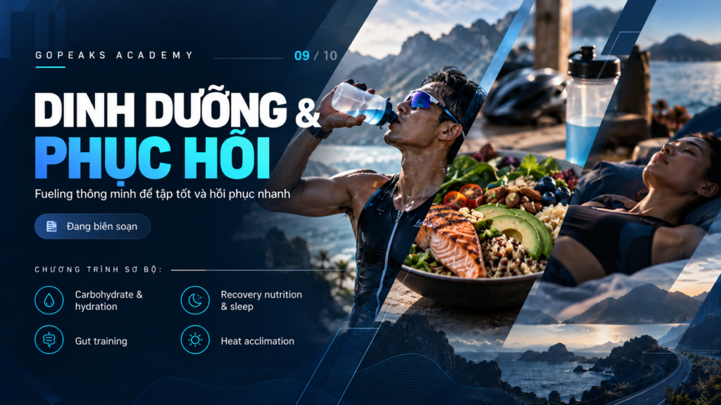 Gopeaks Academy: Dinh dưỡng & Phục hồi - Carbohydrate, hydration, giấc ngủ và phục hồi
