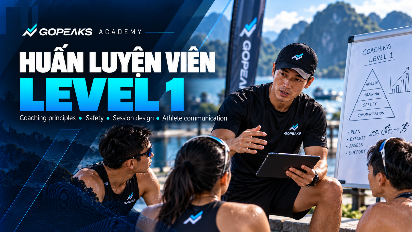 Huấn luyện viên Gopeaks xây dựng giáo án, quản lý vận động viên Triathlon