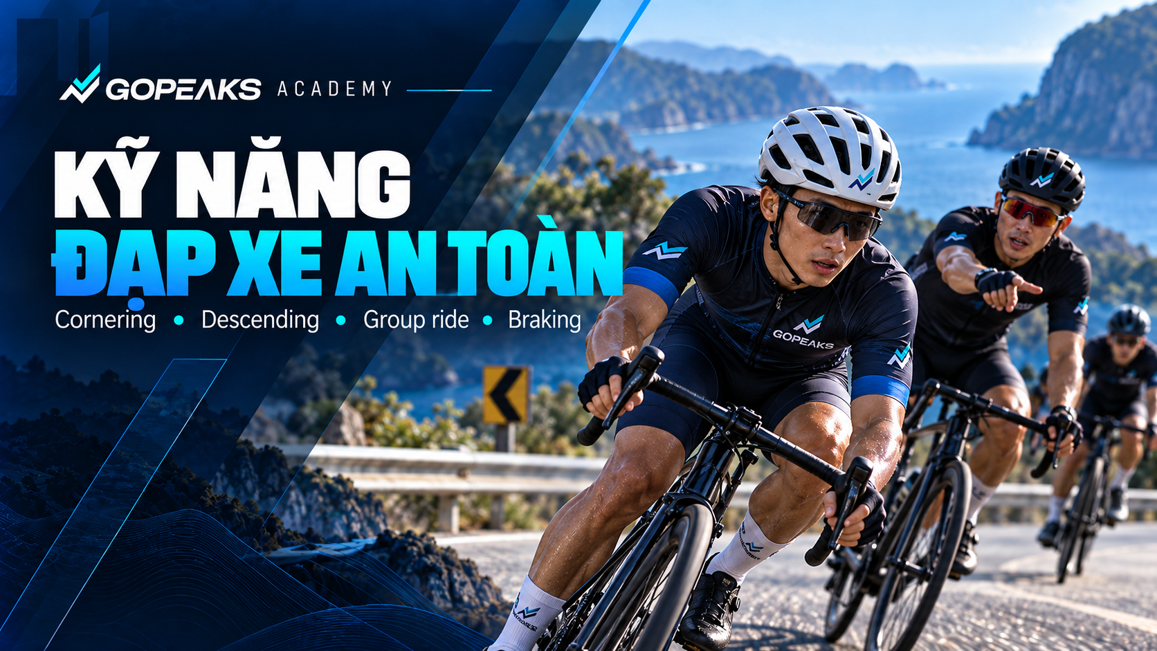 Hình minh họa kỹ năng đạp xe trong chương trình đào tạo Gopeaks Academy