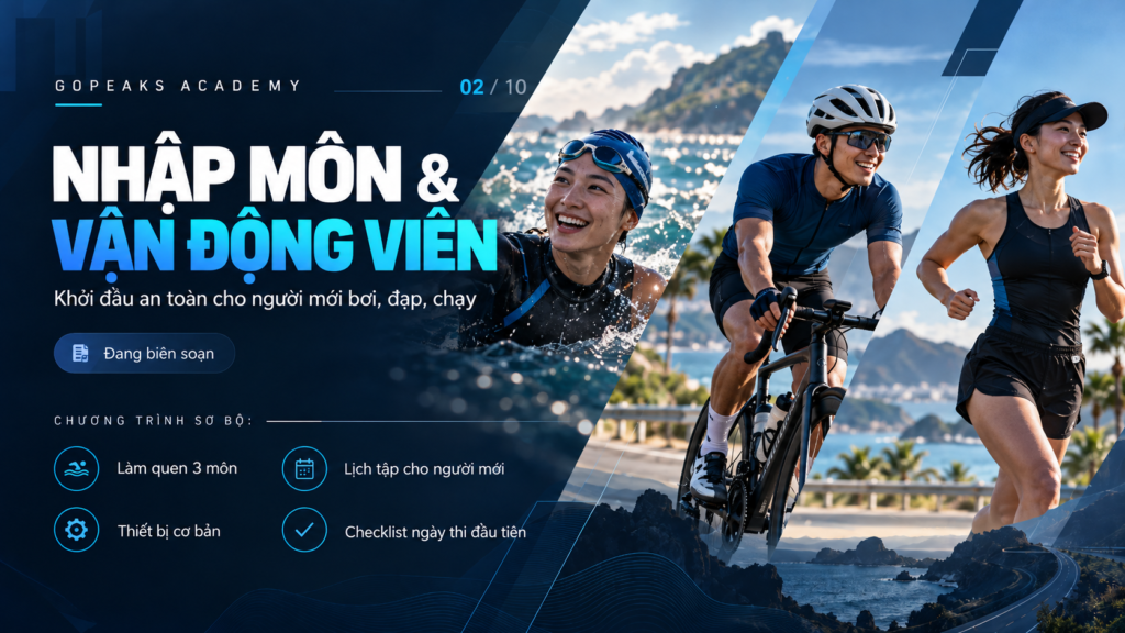 Gopeaks Academy: Nhập môn Triathlon - Xây nền tảng an toàn trước khi thi đấu ba môn